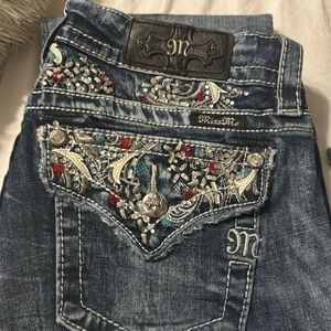 Miss Me 30 signature boot demin Jean